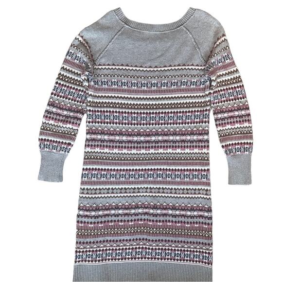 SUNDANCE Elise Fair Isle Sweater Dress Women’s X-Small Multicolored Long Sleeve - Picture 7 of 13